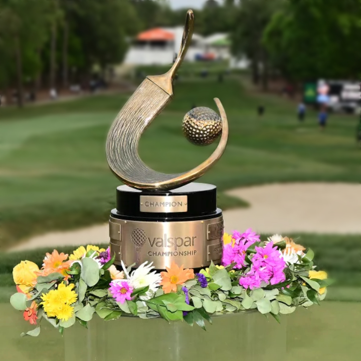 Valspar Championship trophy made by Malcolm DeMille